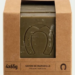 Savon de Marseille en tranche 4x65gr - vert