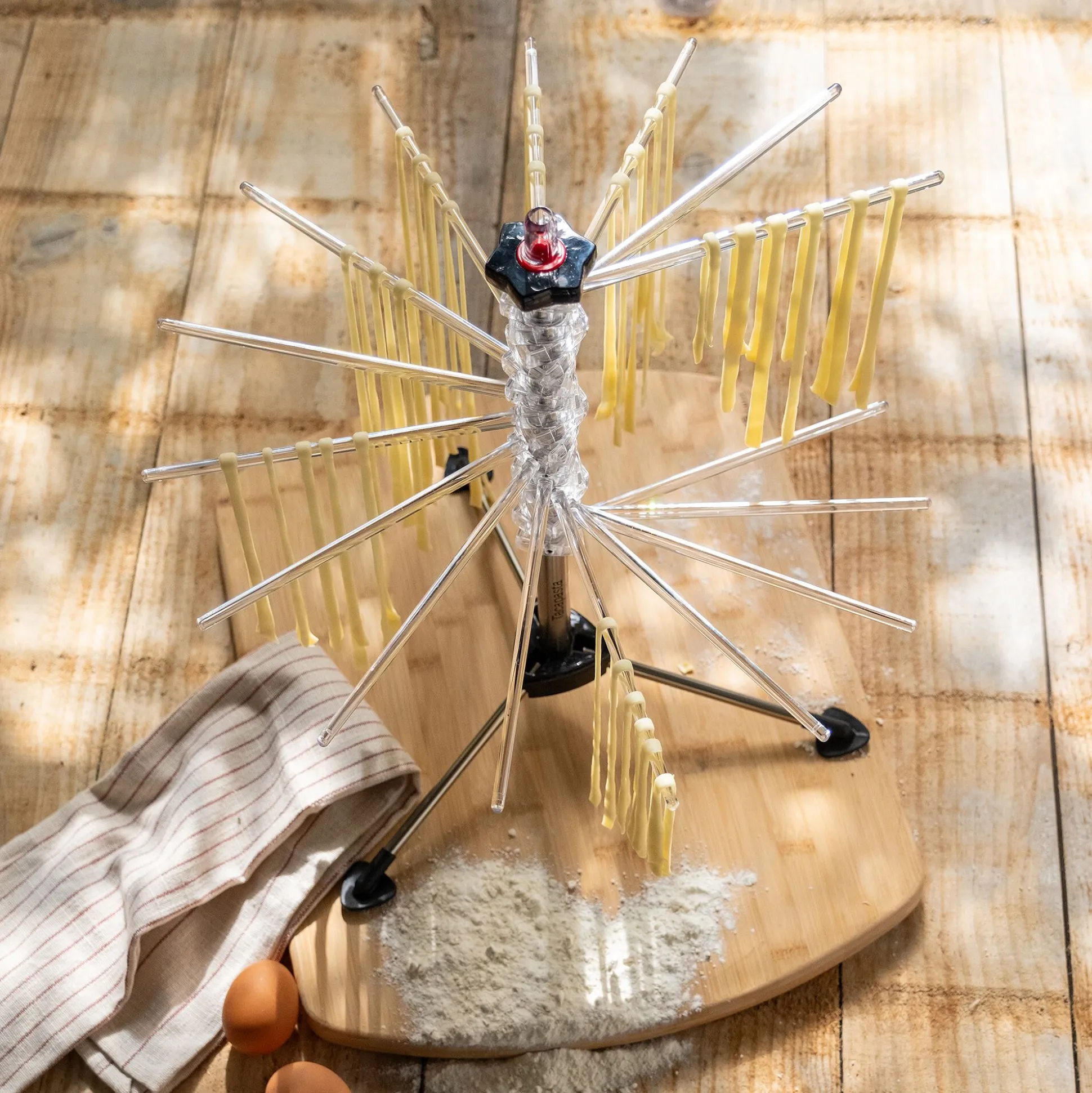 Séchoir à pâtes en aluminium anodisé - argenté