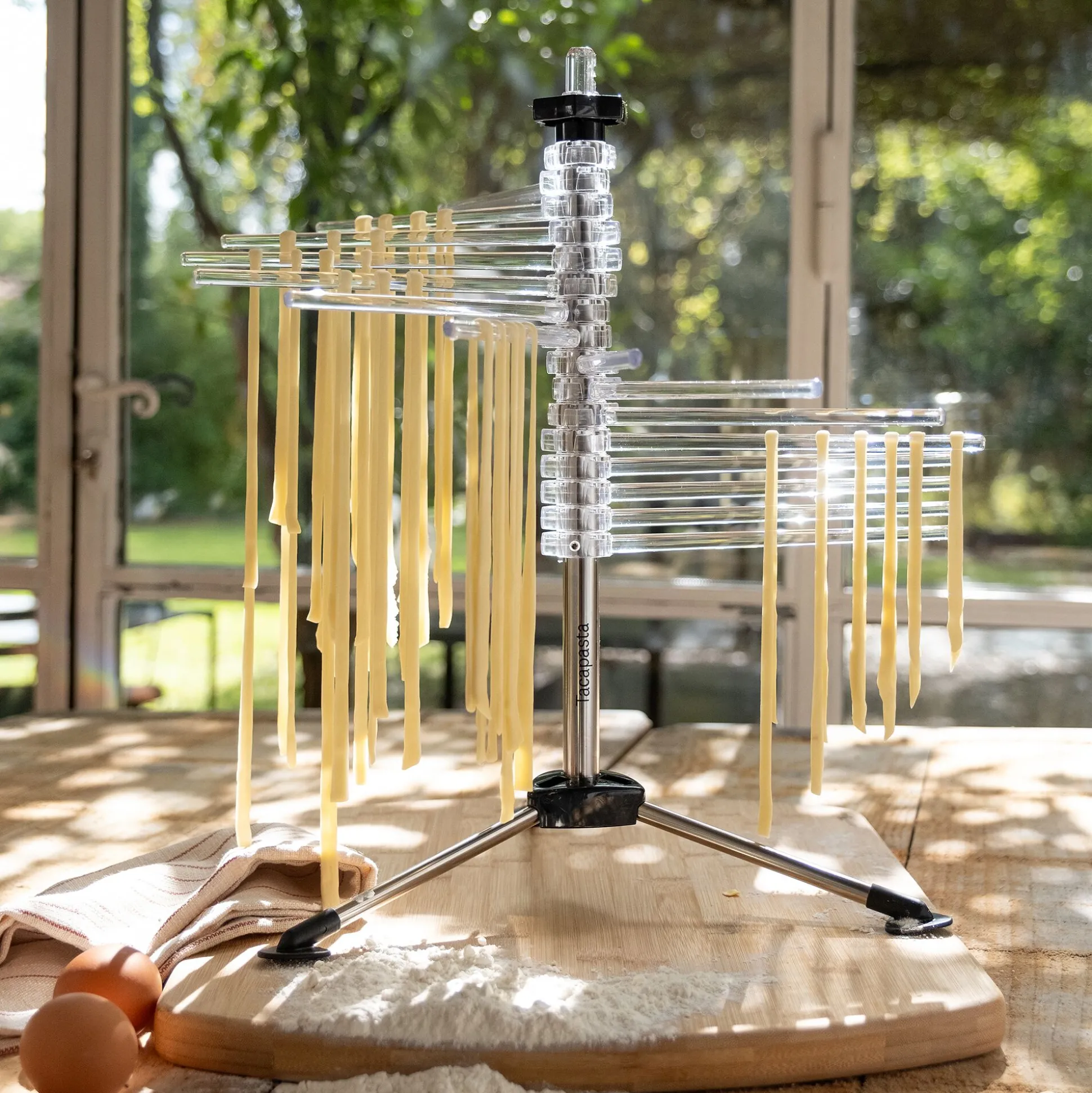 Séchoir à pâtes en aluminium anodisé - argenté