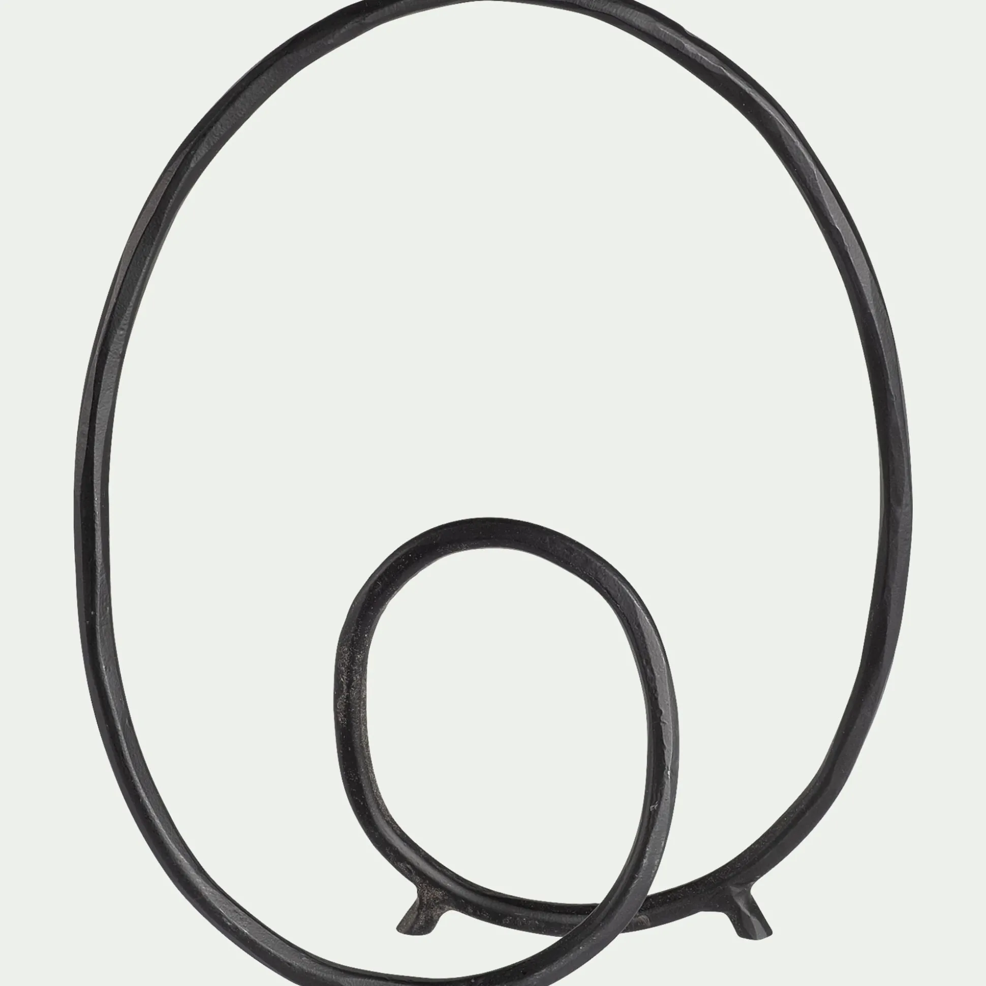 Sculpture décorative en fer H30cm - noir