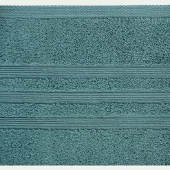 Serviette de bain bouclette en coton - vert 50x100cm
