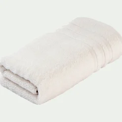 Serviette de bain bouclette en coton - blanc ventoux 50x100cm