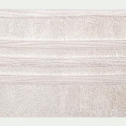 Serviette de bain bouclette en coton - blanc ventoux 50x100cm