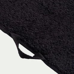 Serviette de bain brodé en coton - noir 50x100cm
