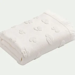 Serviette de toilette en coton 50x100cm - blanc
