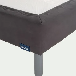 Sommier tapissier Bultex à lattes - gris 160x200cm