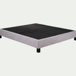 Sommier tapissier ferme alinea 140x200cm - gris granite