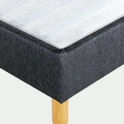 Sommier tapissier morphologique alinea 15cm 140x200cm - gris anthracite