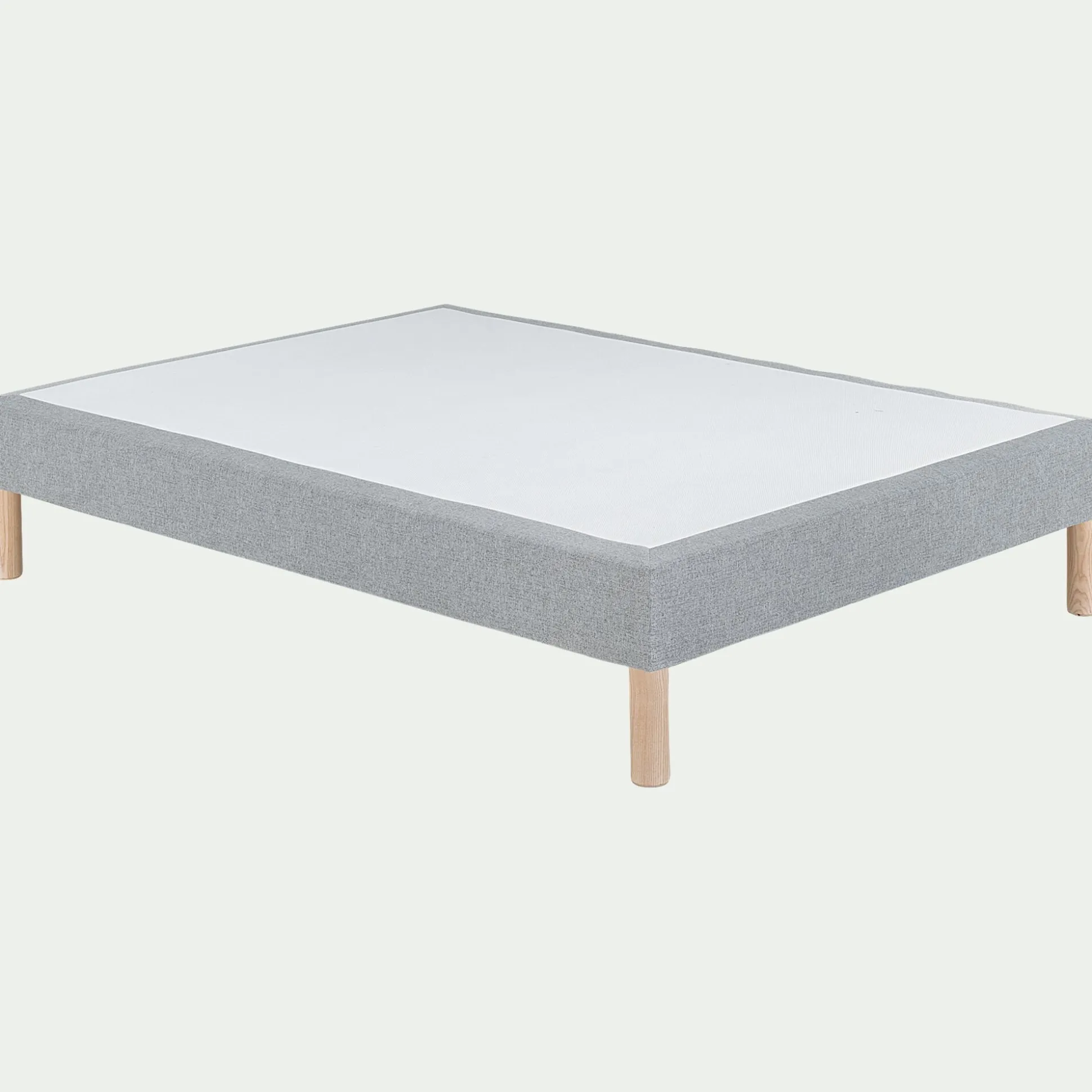 Sommier tapissier 140x190cm gris clair