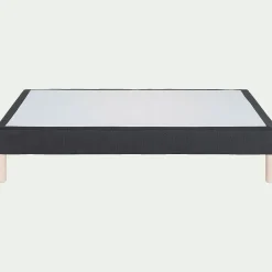 Sommier tapissier 140x200cm gris anthracite