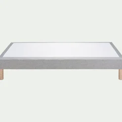 Sommier tapissier 90x200cm gris clair
