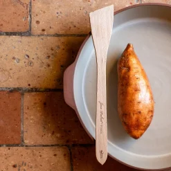 Spatule plate en bois de hêtre 30cm - naturel