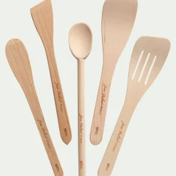 Spatule plate en bois de hêtre 30cm - naturel