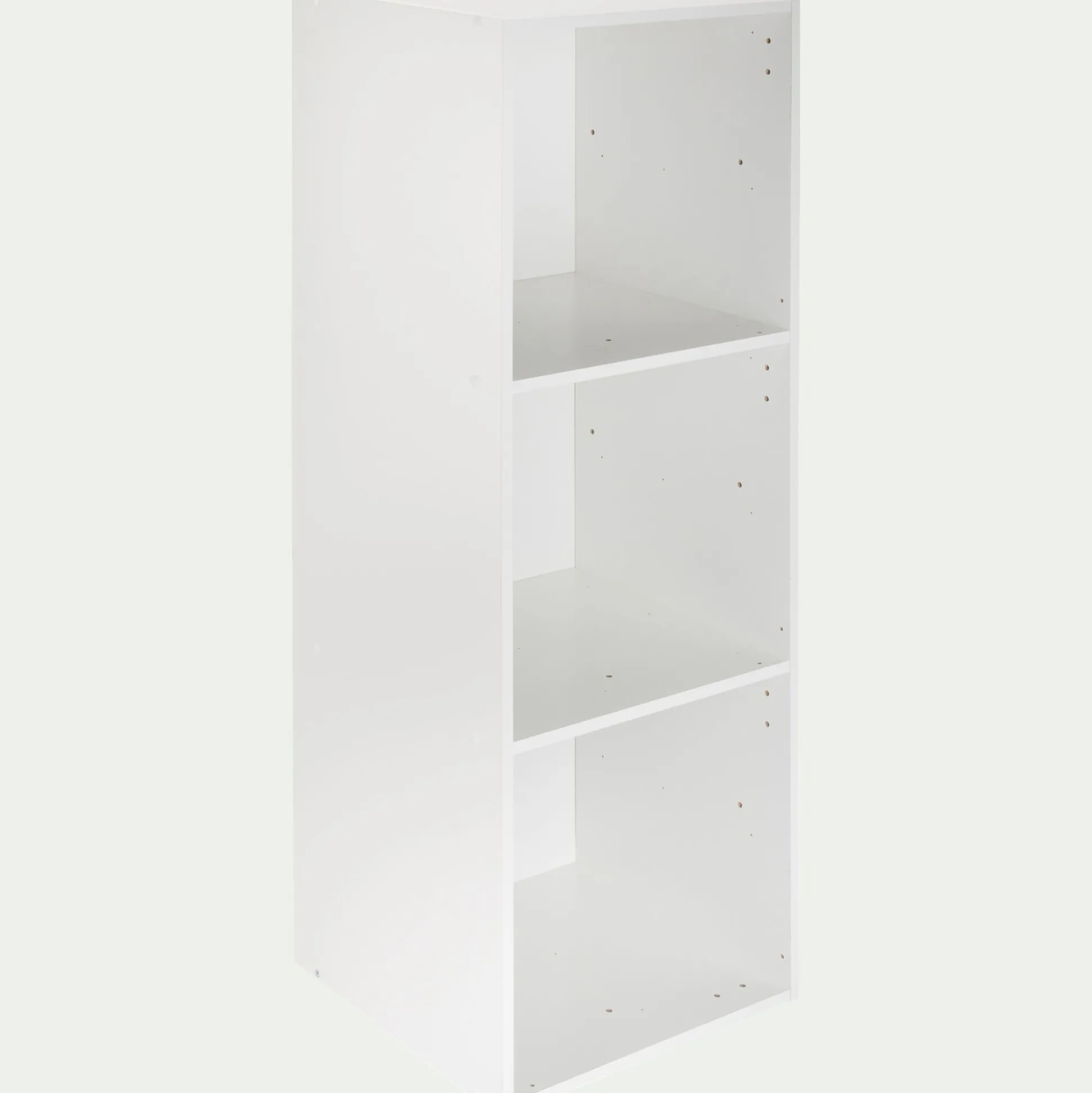 Structure 3 cases en bois H102,6cm - blanc