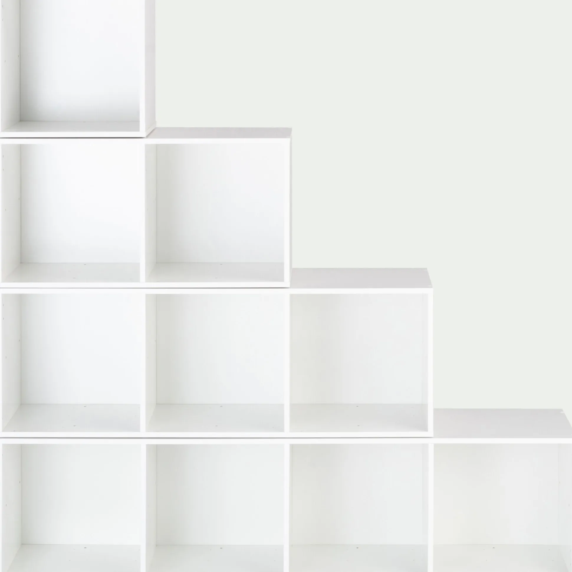 Structure 3 cases en bois H102,6cm - blanc