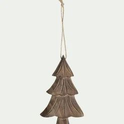 Suspension de Noël en bois de peuplier - naturel (modèle aléatoire)