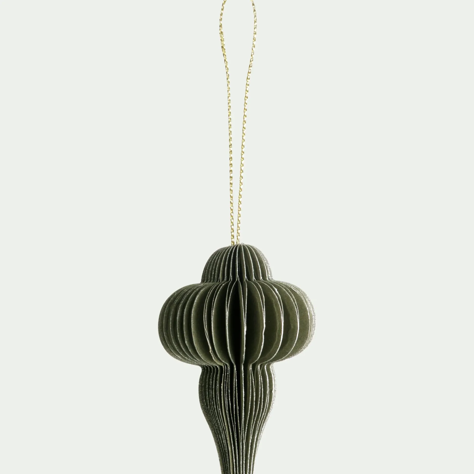 Suspension de Noël en papier H6cm - doré (modèle aléatoire)