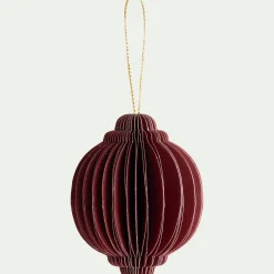 Suspension de Noël en papier H6cm - rouge (modèle aléatoire)