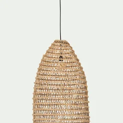 Suspension extérieure électrifiée en fibre de palmier D45xH80cm - naturel