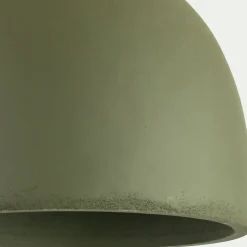 Suspension électrifiée en ciment D20cm - vert