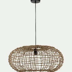 Suspension électrifiée en jute D60xH30cm - naturel