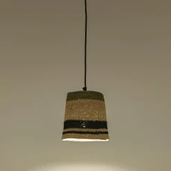 Suspension électrifiée en jonc de mer D14cm - naturel