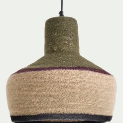 Suspension électrifiée en jonc de mer D30cm - naturel