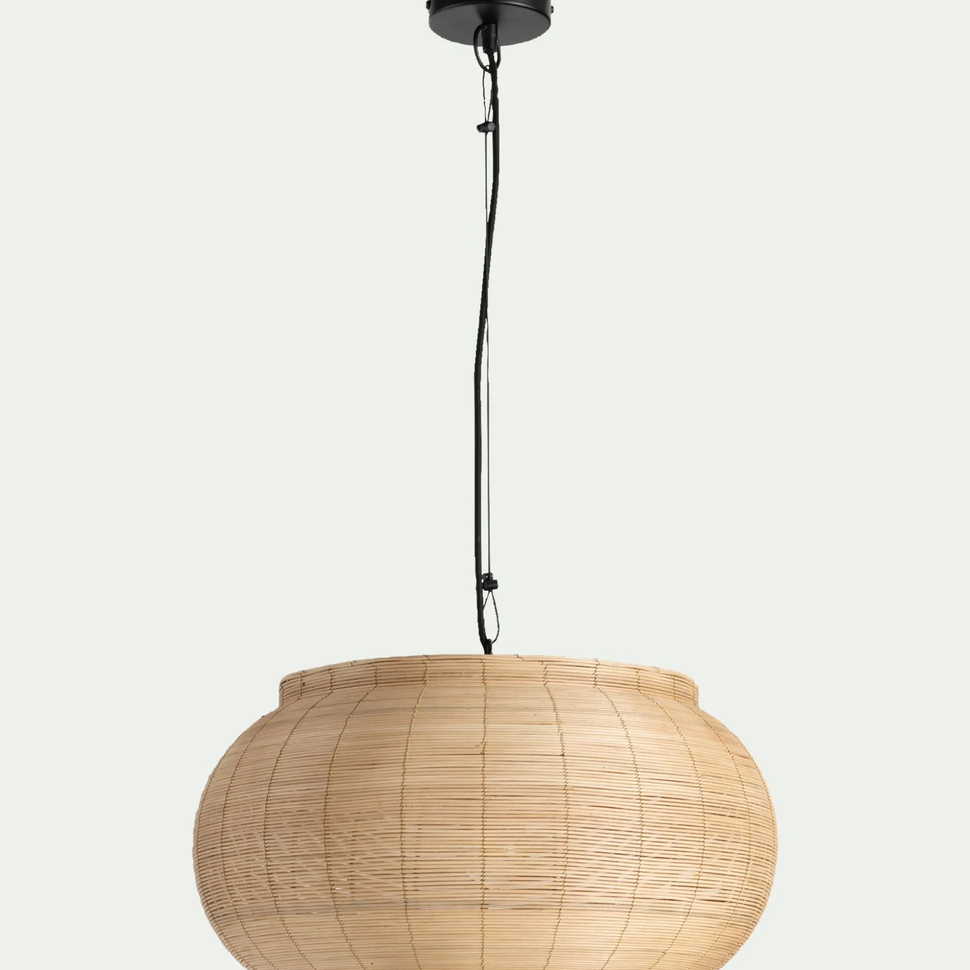 Suspension électrifiée en rotin D51cm - naturel