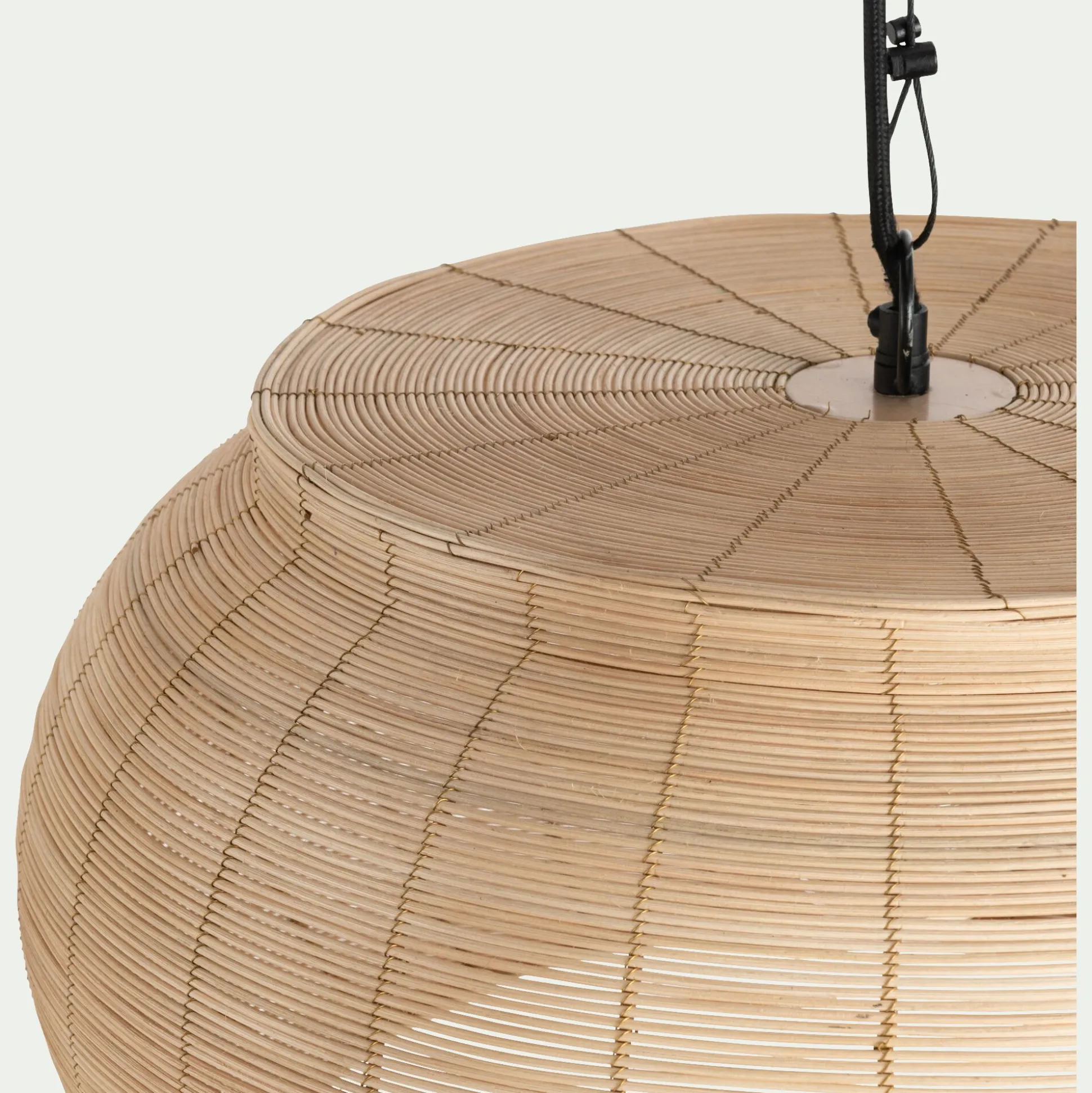 Suspension électrifiée en rotin D51cm - naturel