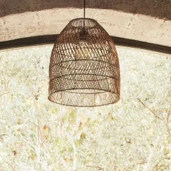 Suspension naturelle non électrifiée en rotin D43cm - naturel