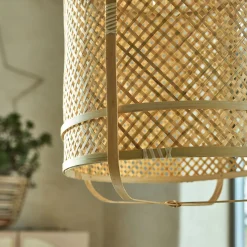 Suspension non électrifié en bambou D40cm - naturel