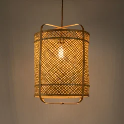 Suspension non électrifié en bambou D40cm - naturel