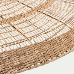 Suspension non électrifiée en jonc de mer D100cm - naturel