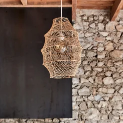 Suspension non électrifiée en raphia D40cm - naturel