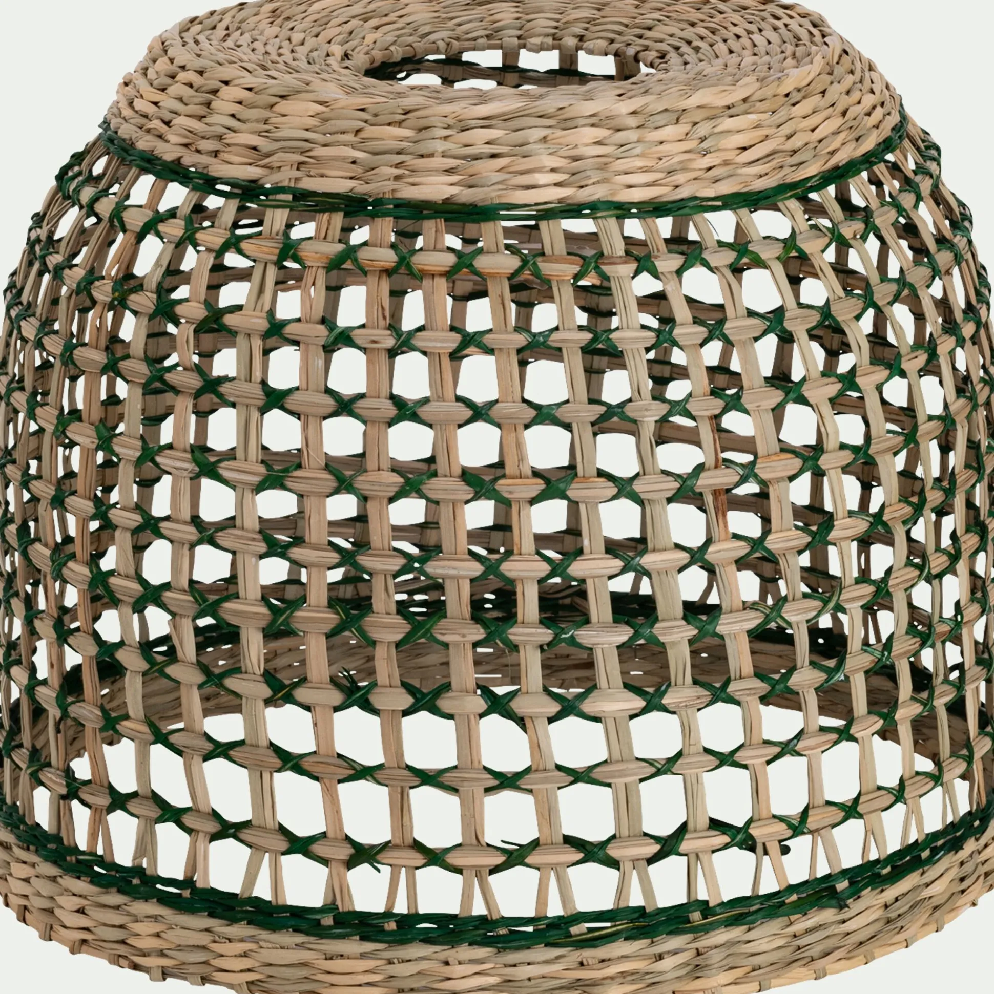 Suspension non électrifiée en jonc de mer D33cm - naturel