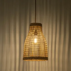 Suspension non électrifiée en jonc de mer D30cm - naturel