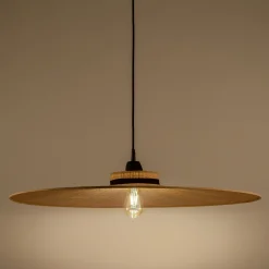 Suspension non électrifiée en rabane - naturel D80cm