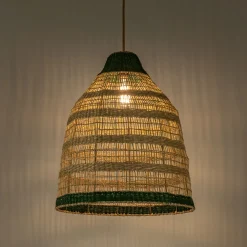 Suspension non électrifiée en jonc de mer D50cm - naturel