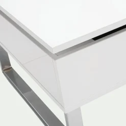 Table basse avec tablette relevable - blanc