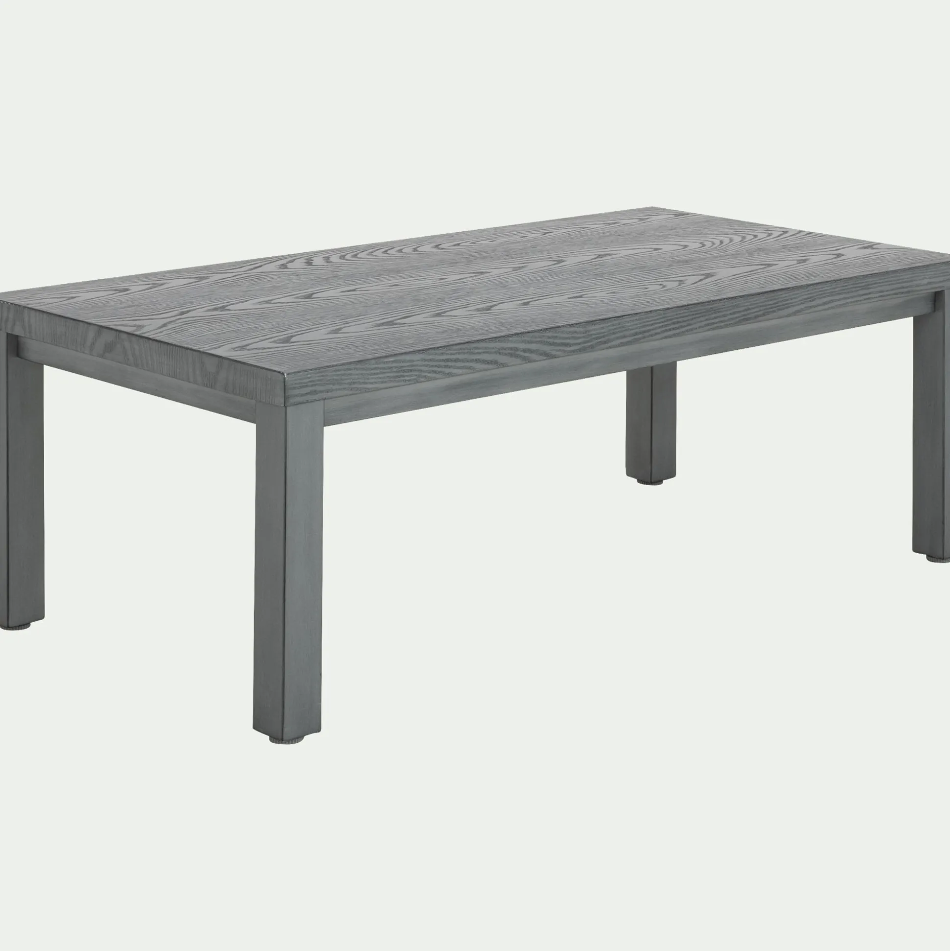 Table basse de jardin rectangulaire en aluminium - gris