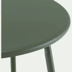Table basse de jardin ronde en acier - vert