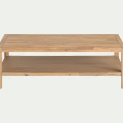 Table basse en acacia - bois clair