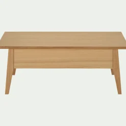 Table basse en bois avec plateau relevable - naturel