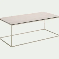 Table basse en travertin L110cm - beige
