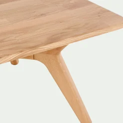 Table basse fixe en chêne - bois clair L150xl70xH40cm