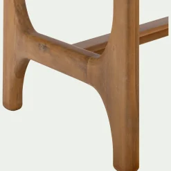 Table basse ovale en bois L126xl70cm - blanc