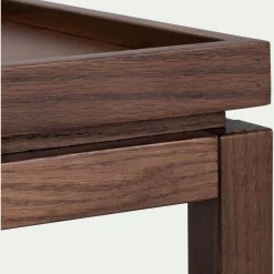 Table de chevet en chêne L45xl35xH45cm - bois foncé