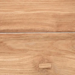 Table de jardin en teck et aluminium - bois clair (8 places)