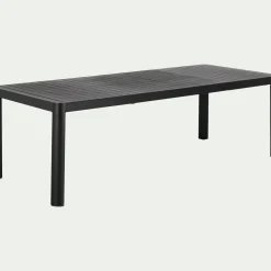 Table de jardin extensible en aluminium - noir (8 à 10 places)
