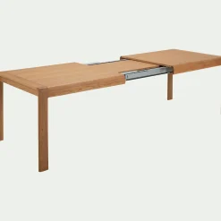 Table de repas extensible en chêne - bois clair (10 à 12 places)